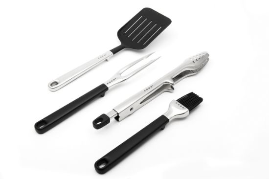 Set of 4 Cobb Utensils including Spatula, Fork, Tongs and Basting Brush