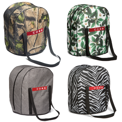 Extra larger Cobb carry bags in four different colours and patterns